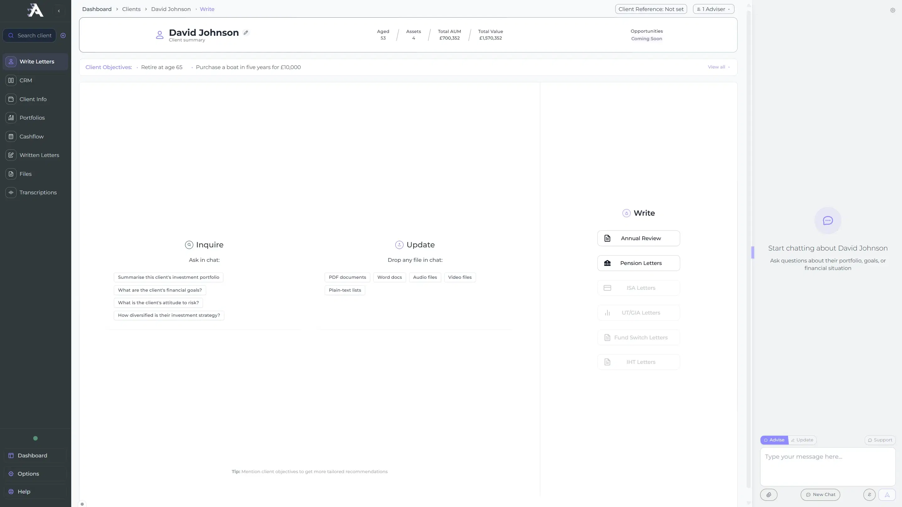 Automwrite client workspace mobile preview