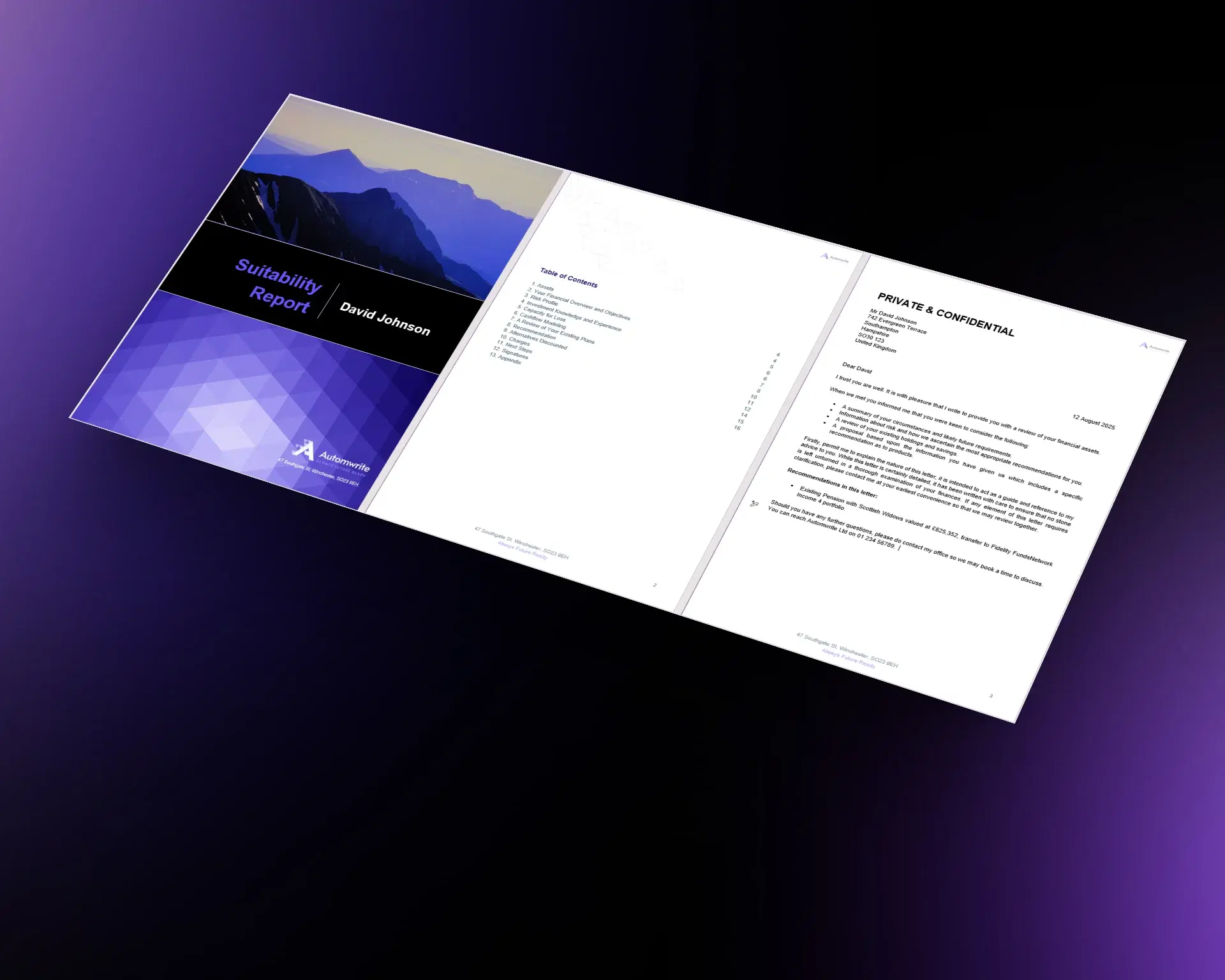 Report automated in 60 seconds